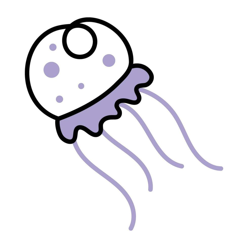 Trendy Jellyfish Concepts vector