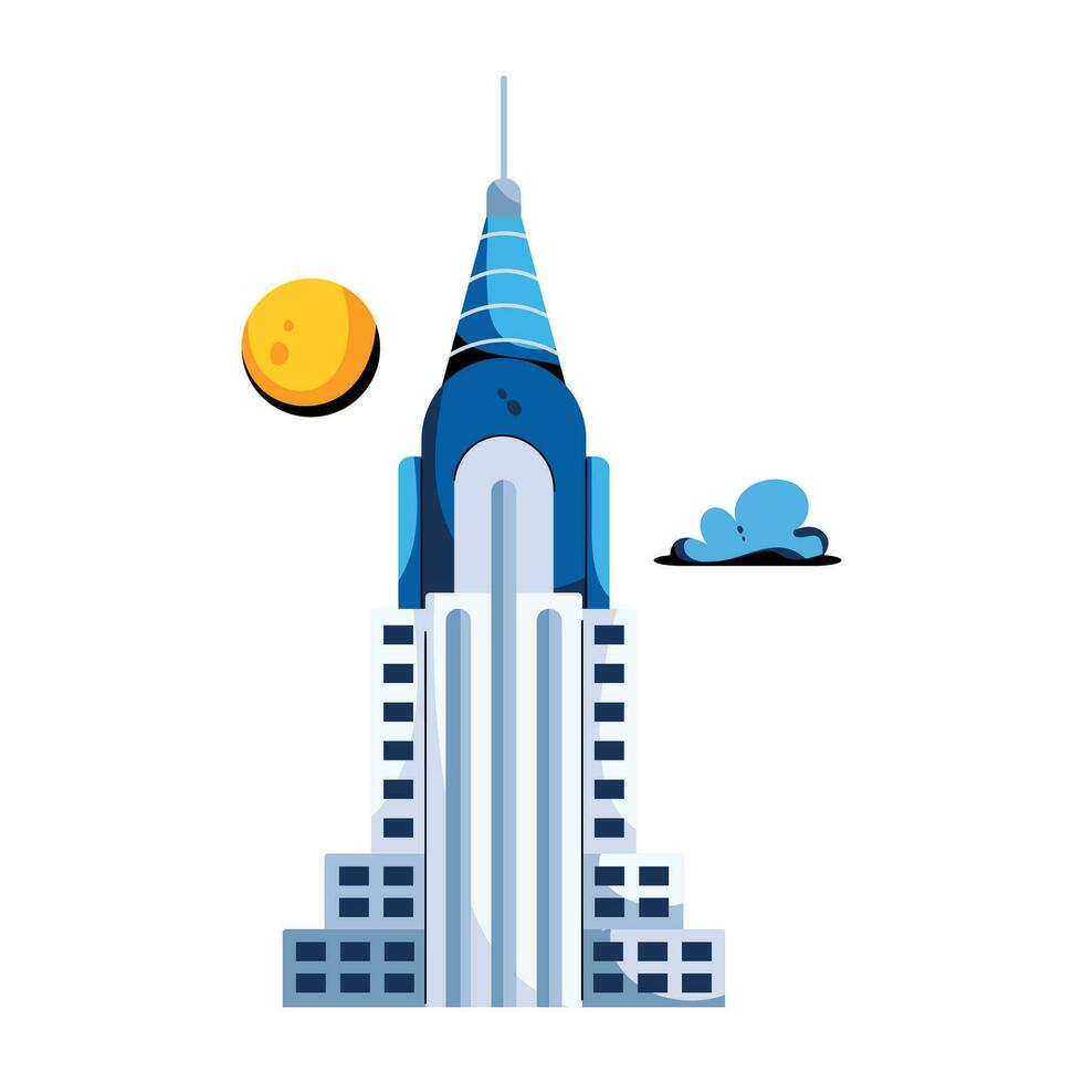 Trendy Empire Building vector