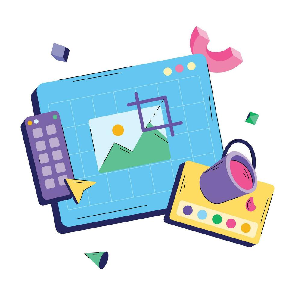 Trendy Swatches Tool vector