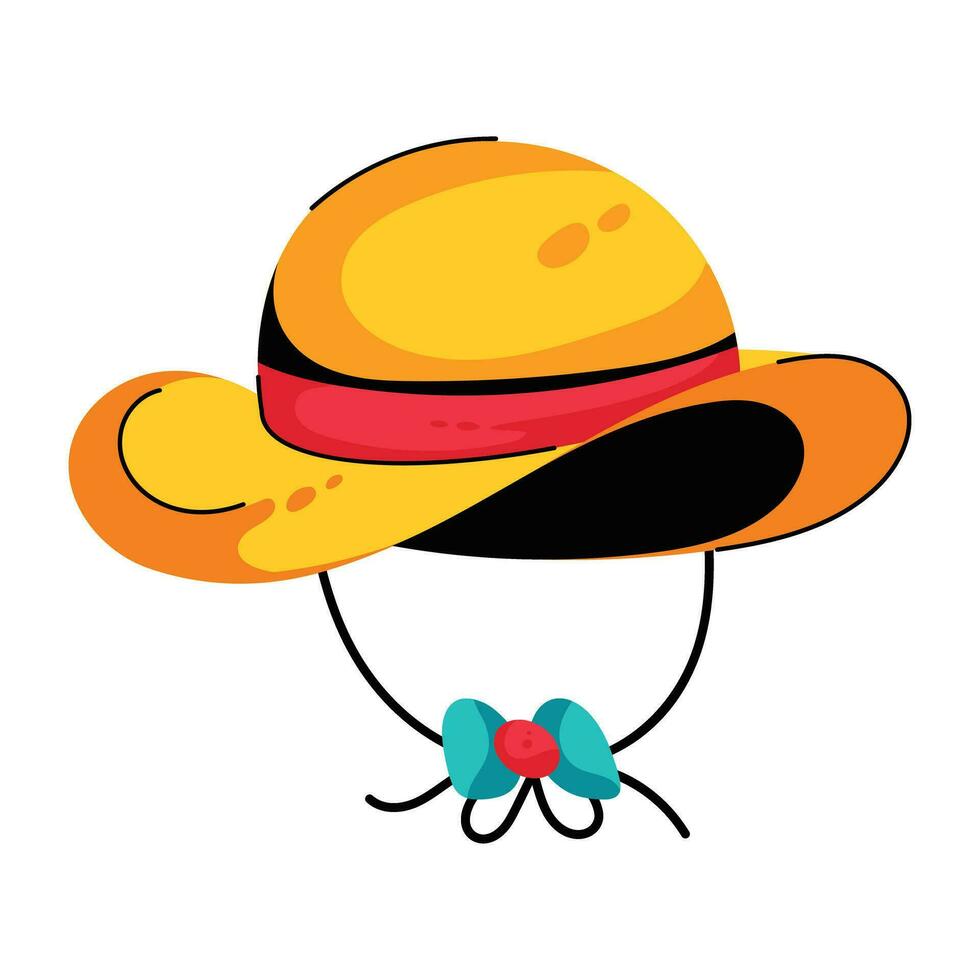 Trendy Summer Hat vector