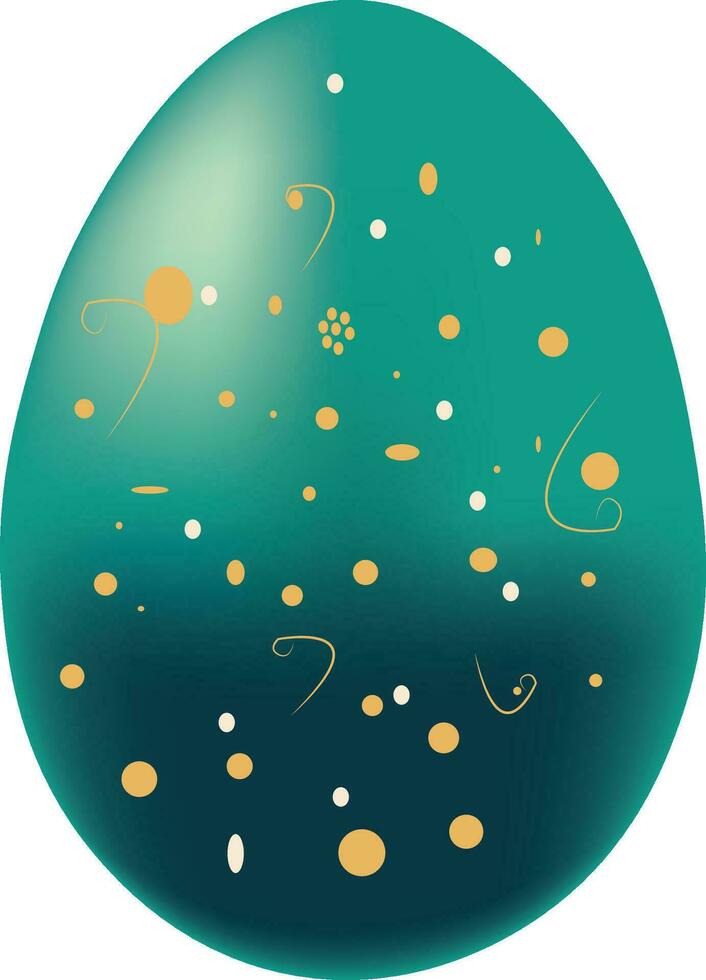 Colorful Easter Egg Design hand made vector