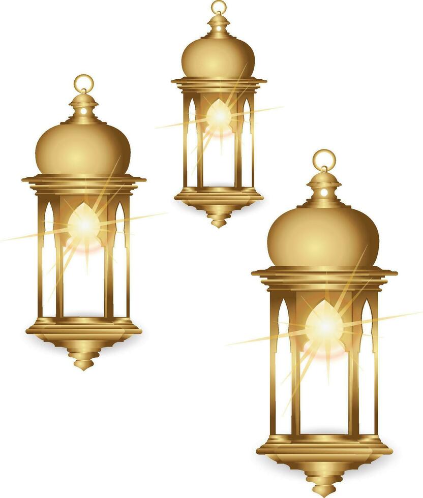 Traditional Islamic Lamp hand made vector