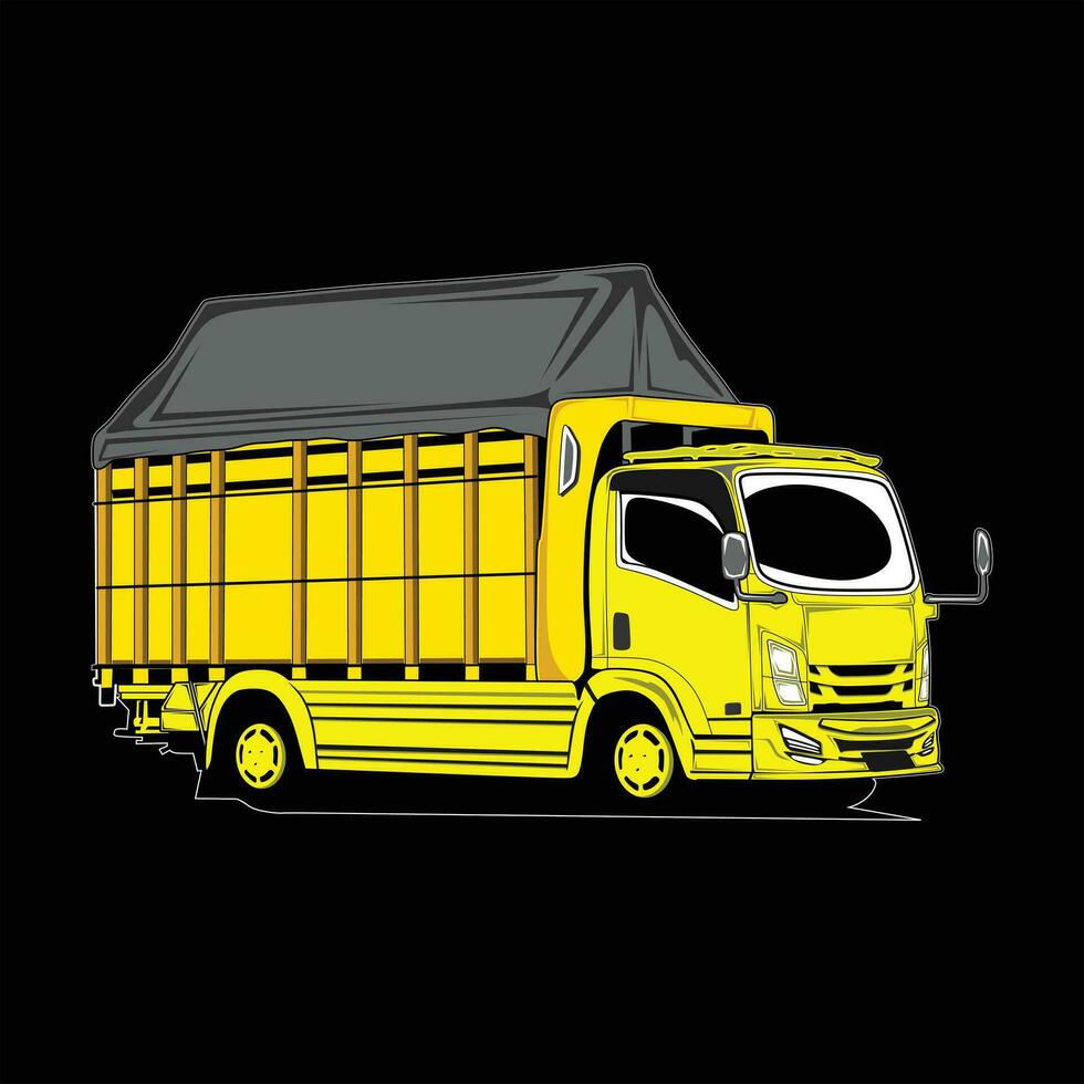 Mega Canter Truck Vector Powerful and Detailed Commercial Vehicle Illustration
