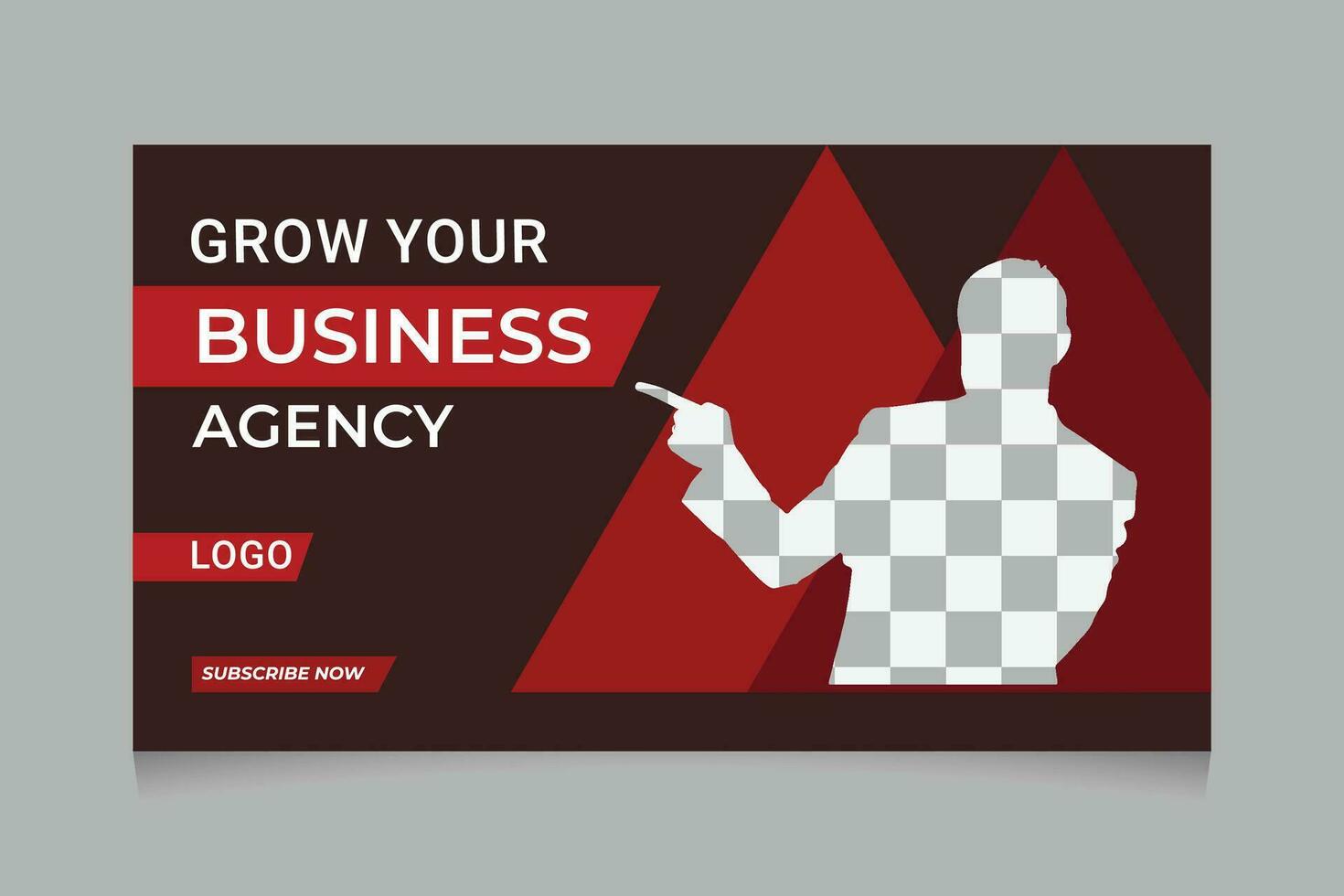 Business Online Business Video Thumbnail and web banner template Design vector