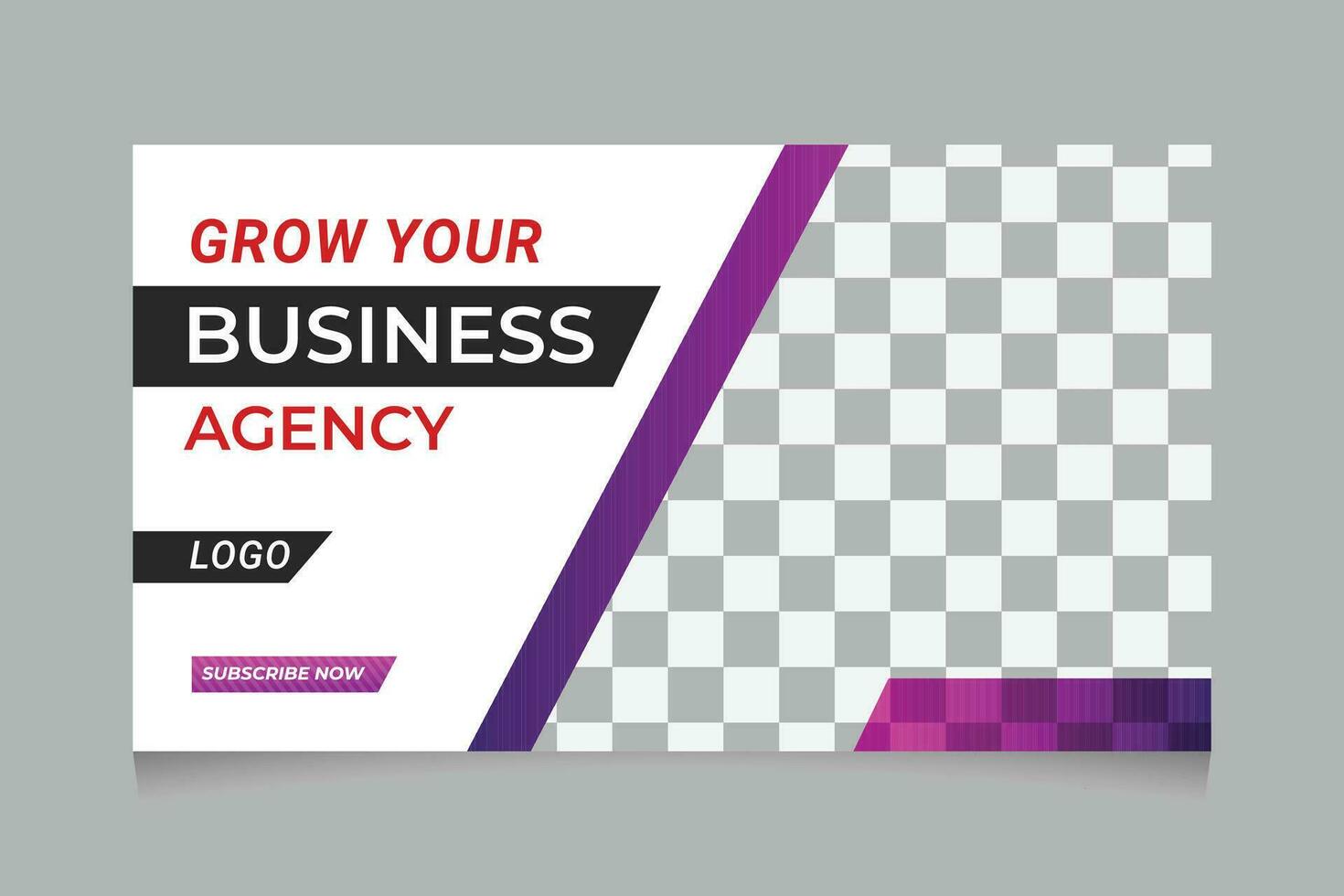 Business Online Business Video Thumbnail and web banner template Design vector