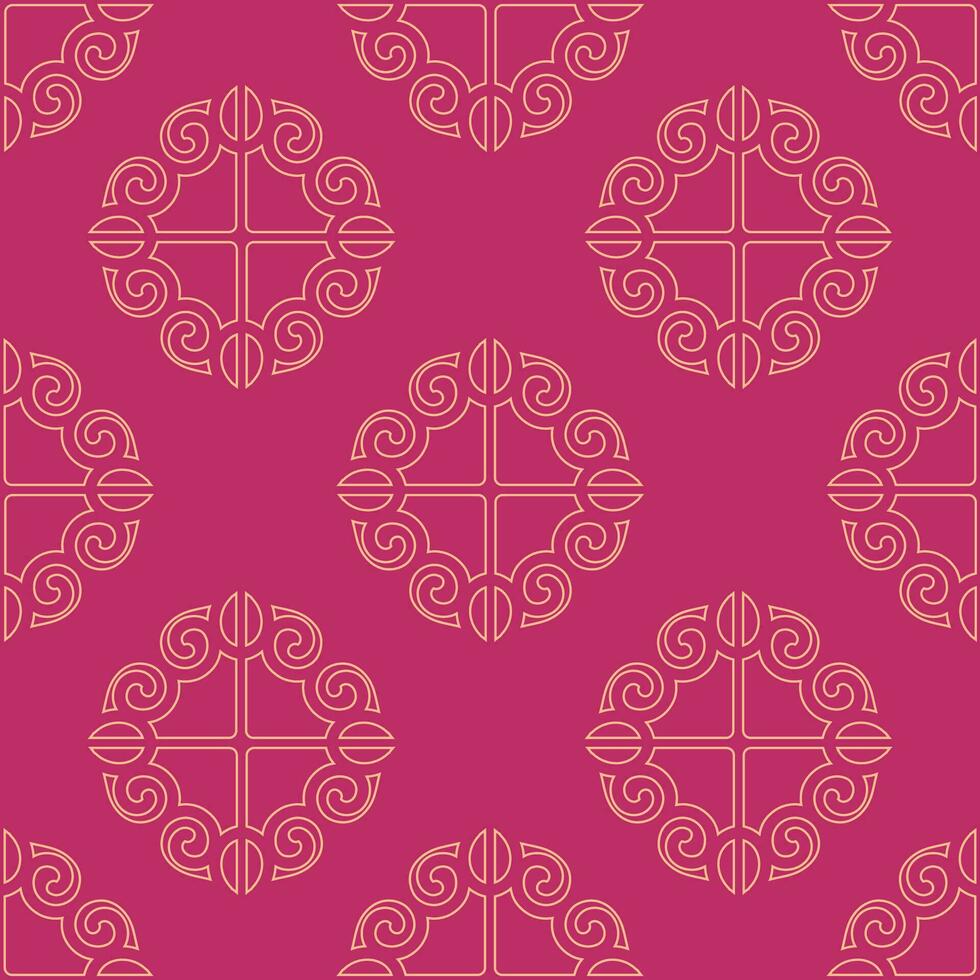 indio sin costura modelo. vector gráfico en magenta antecedentes. oriental diseño para fondo, textil y vestir. étnico repetitivo obra de arte