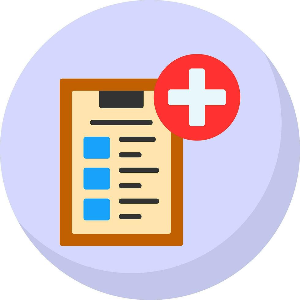 diseño de icono de vector de informe médico