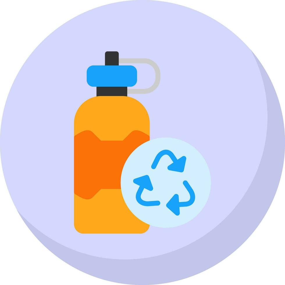 reutilizable botella vector icono diseño