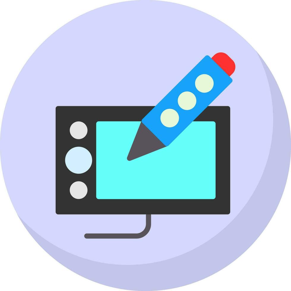 Drawing tablet Vector Icon Design