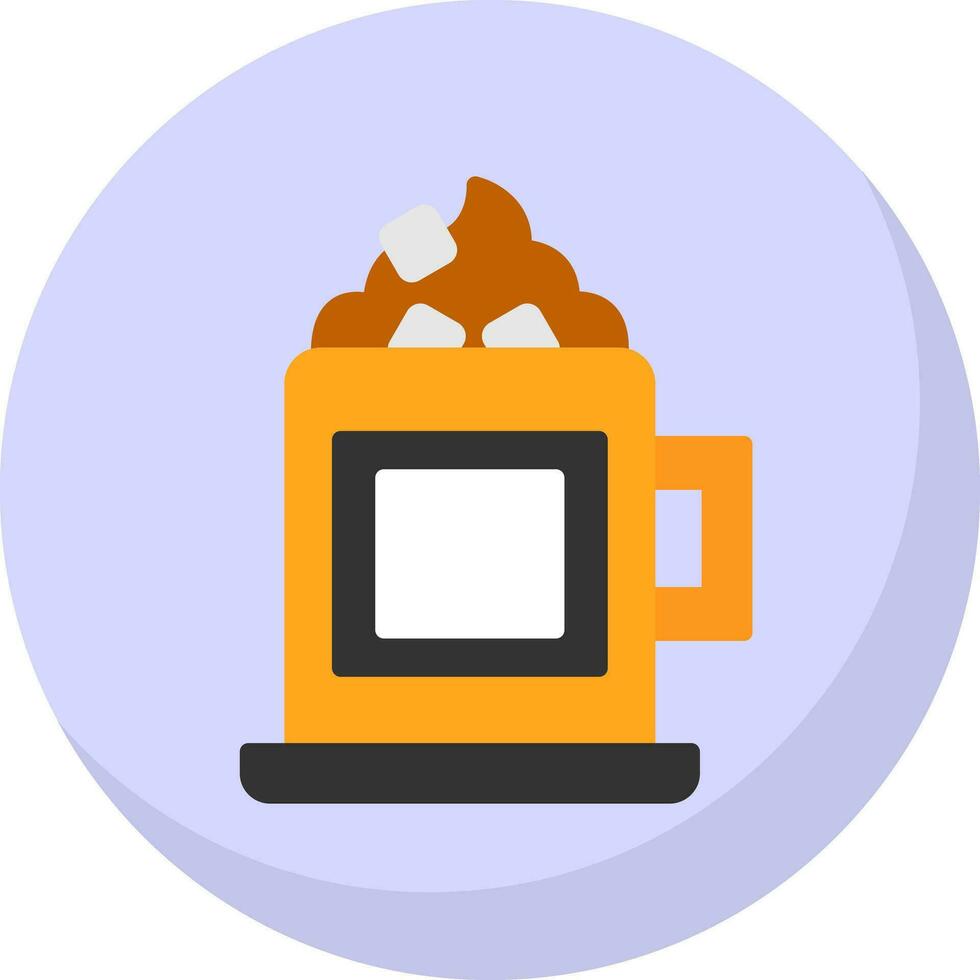 Hot chocolate Vector Icon Design