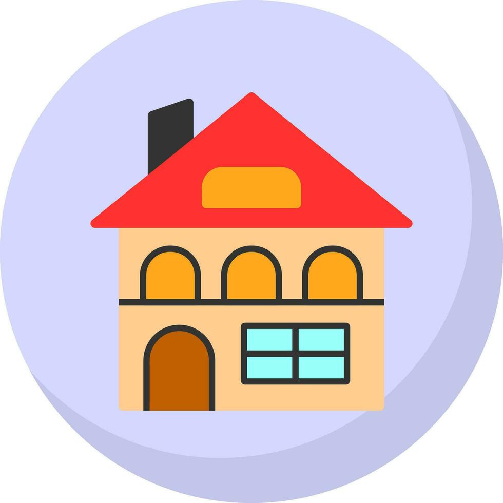 Chalet Vector Icon Design