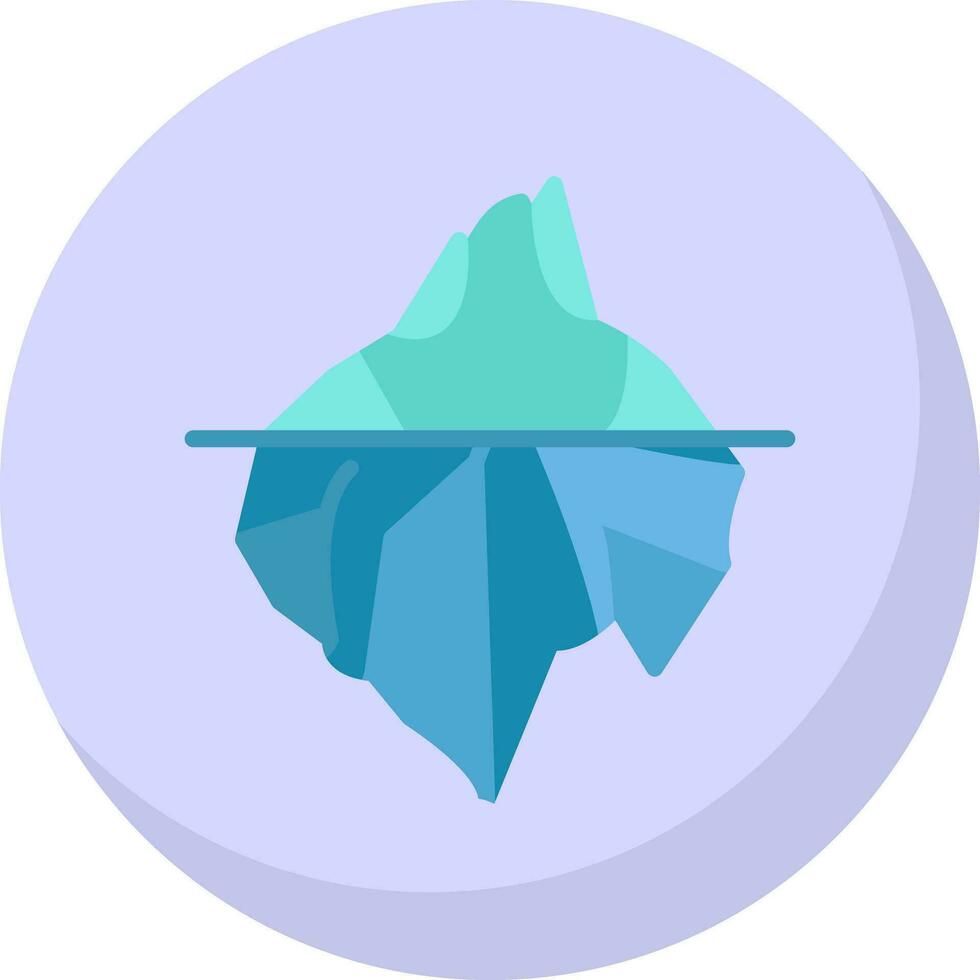 diseño de icono de vector de iceberg