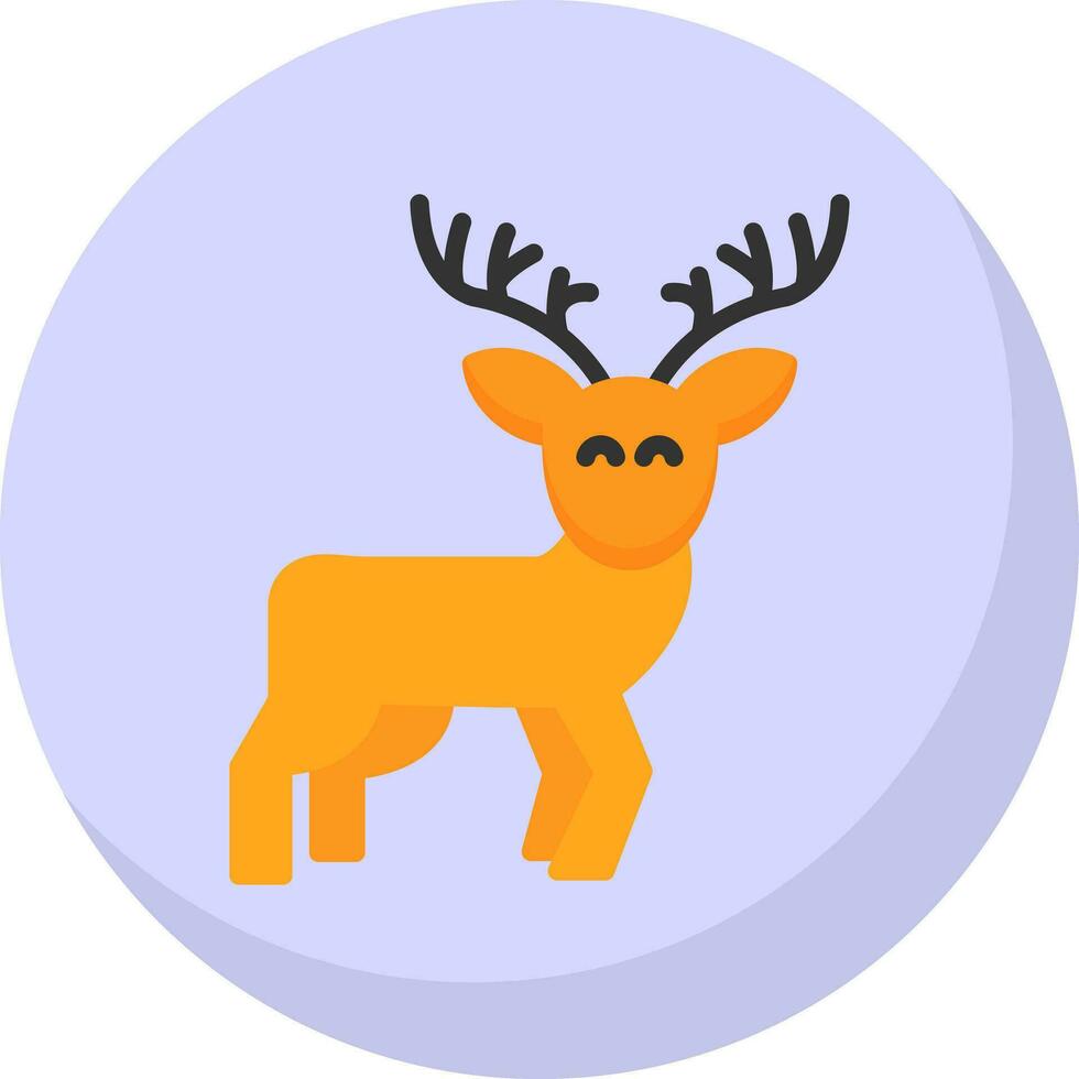Reindeer Vector Icon Design