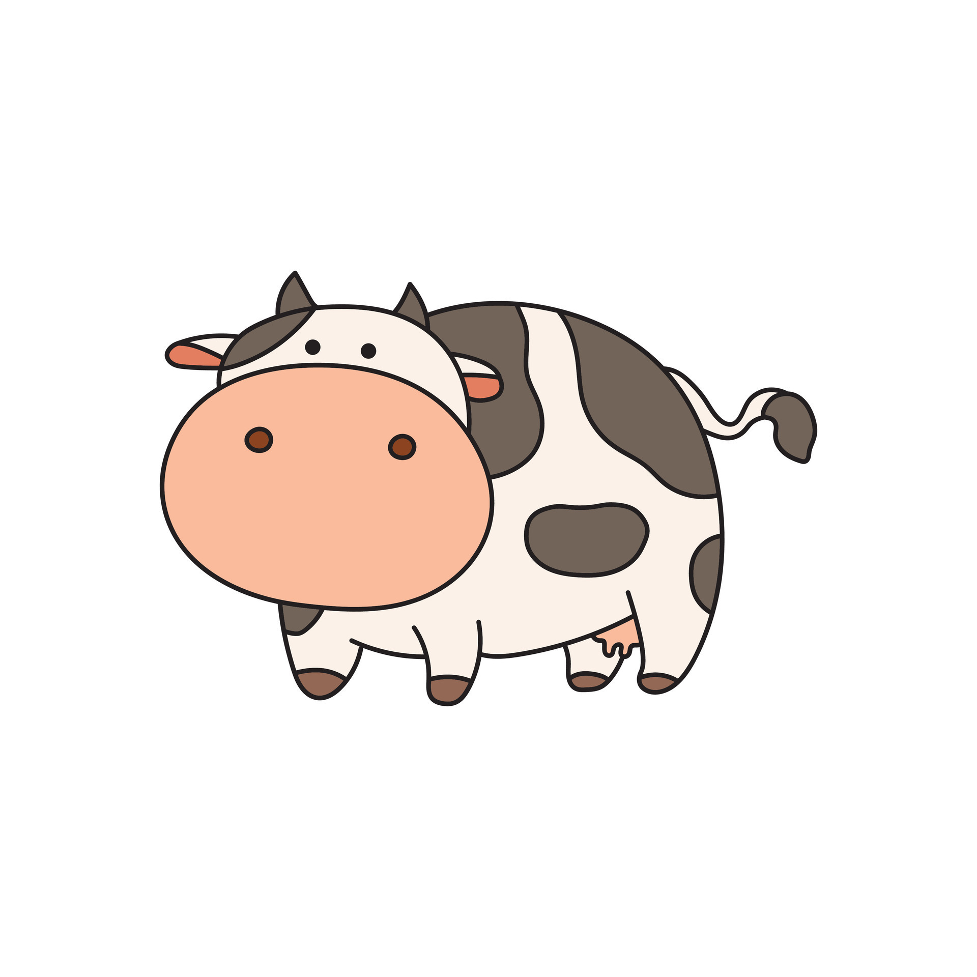 BABY ANIMALS - How to draw a CALF - YouTube