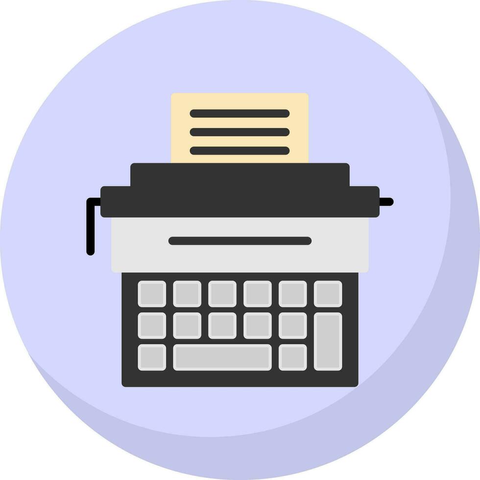 Typewriter Vector Icon Design