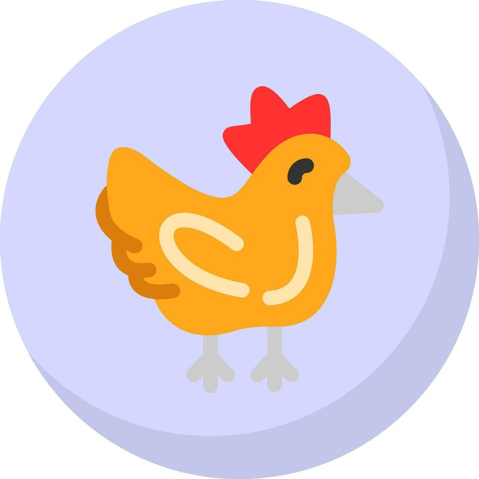 Chicken Vector Icon Design