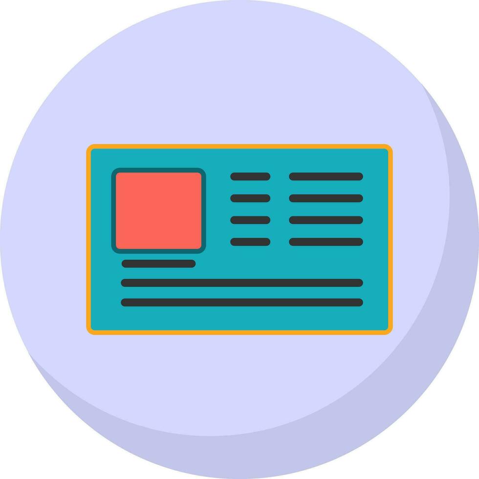 Id card Vector Icon Design