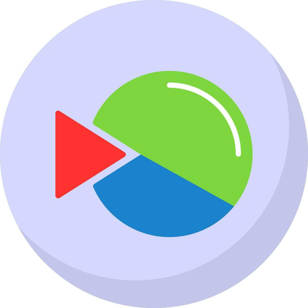 Pie chart Vector Icon Design