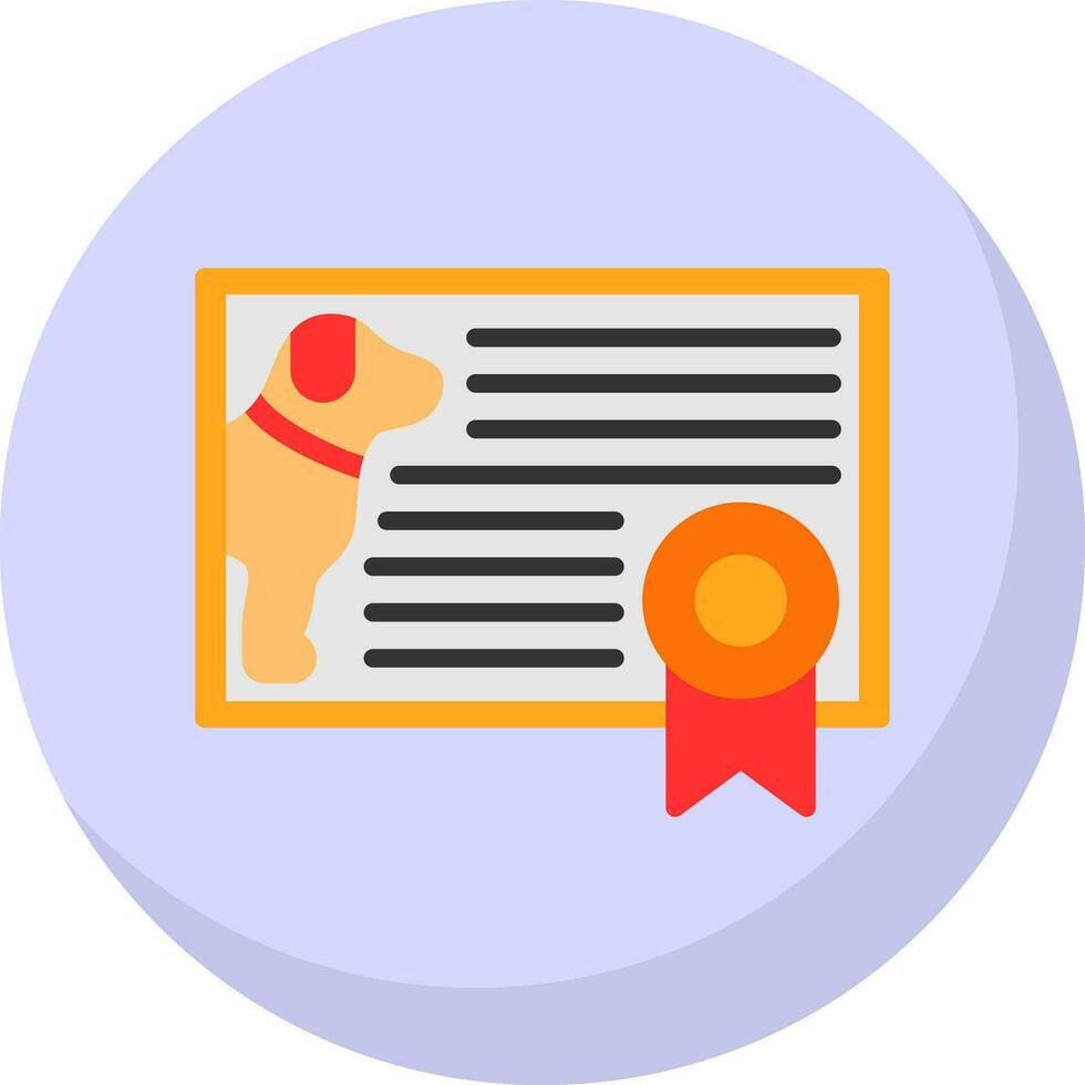 Certificate Vector Icon Design