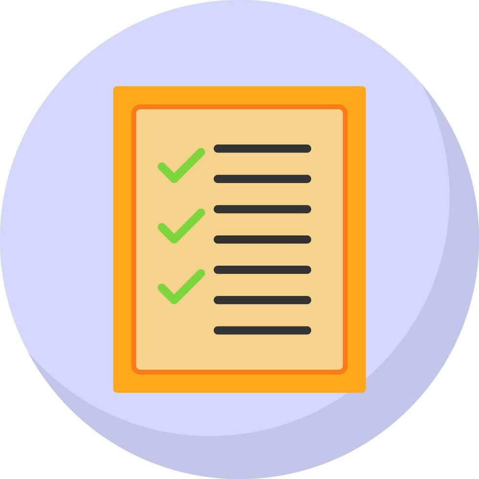 Checklist Vector Icon Design