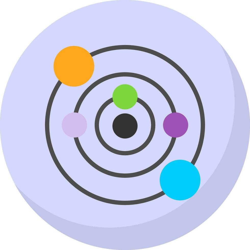 Solar system Vector Icon Design