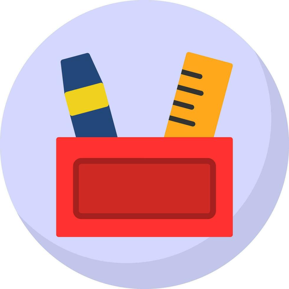 Pencil case Vector Icon Design