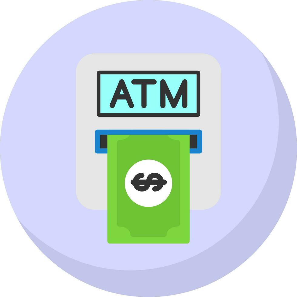 Atm machine Vector Icon Design