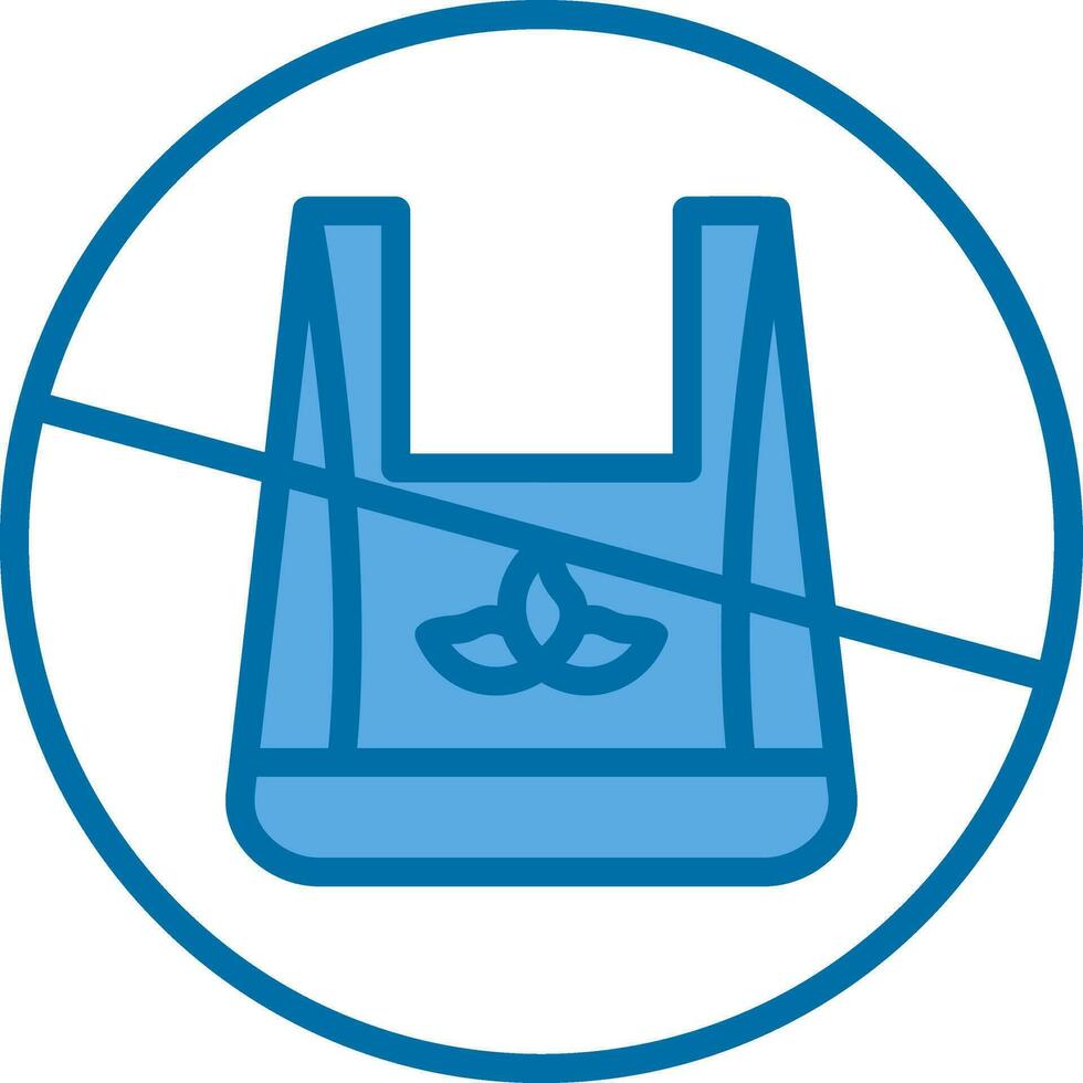 No plastic bags Vector Icon Design