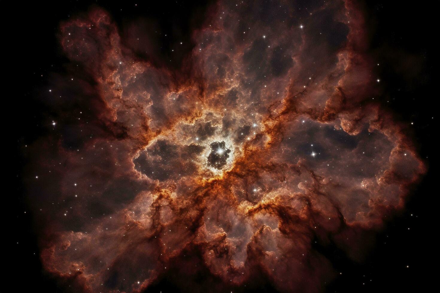 Photographing the Tarantula Nebula, a massive star-forming region located in the Large Magellanic Cloud, a satellite galaxy of the Milky Way, generate ai photo