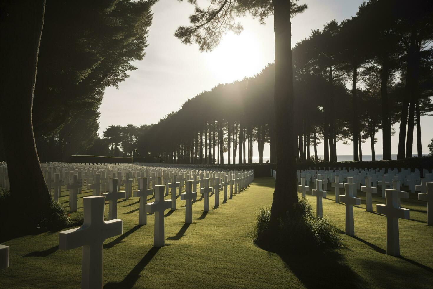 national cemetery, generate ai photo