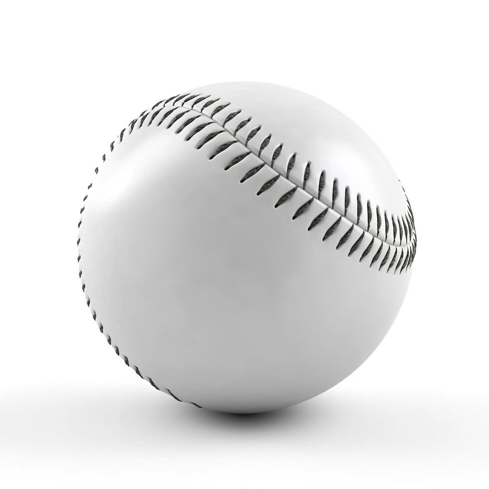 baseball isolated on white background, generate ai photo