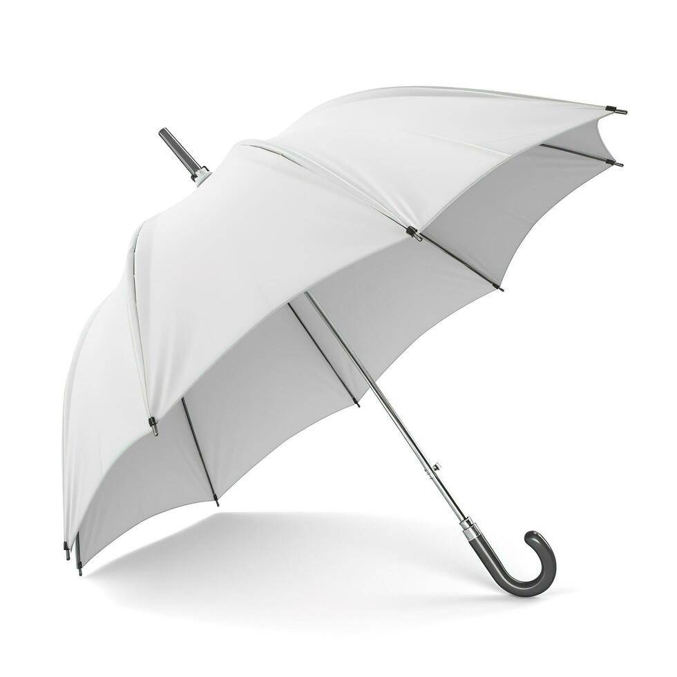 Umbrella isolated on white background, generate ai photo