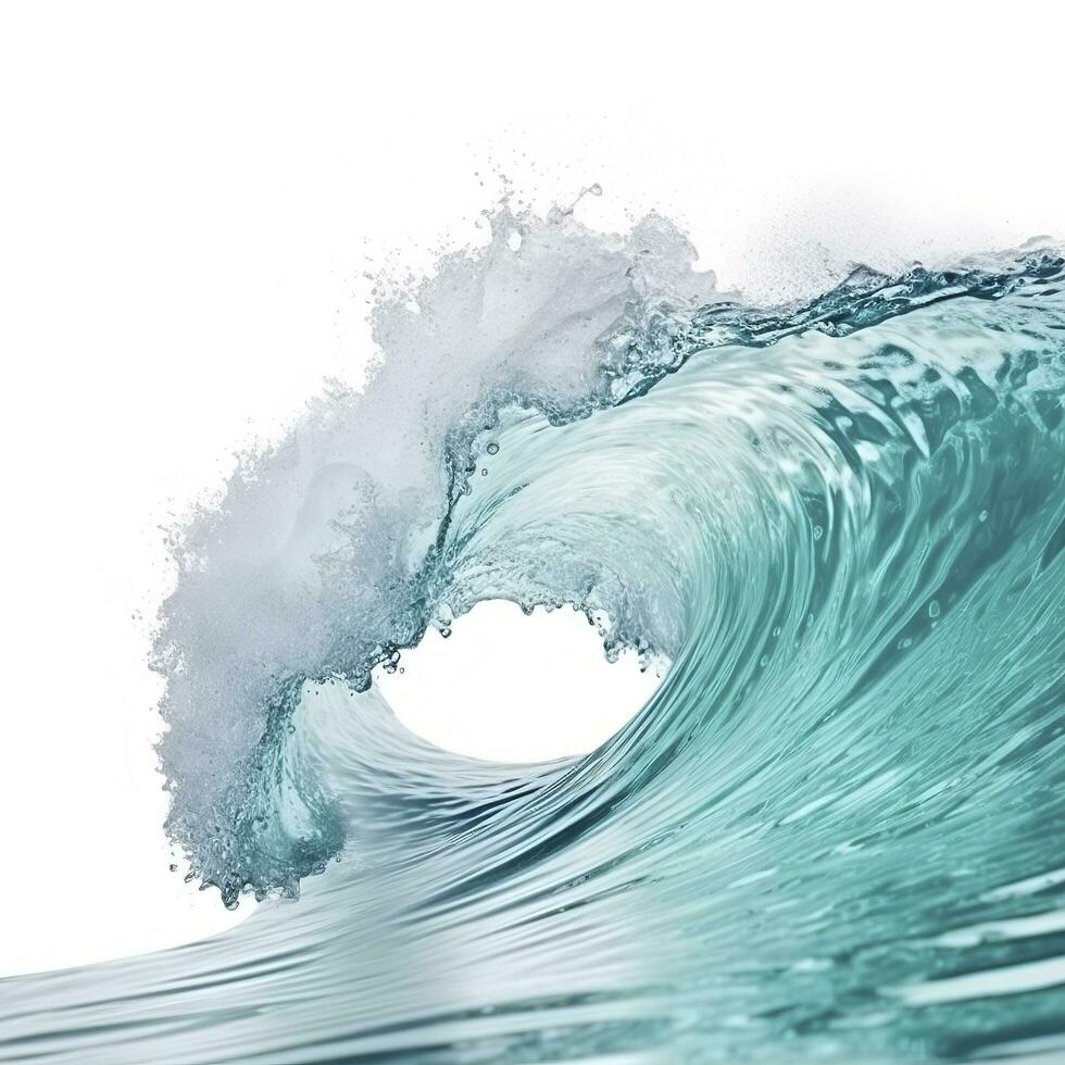 Sea waves world ocean day background illustration , generate ai photo