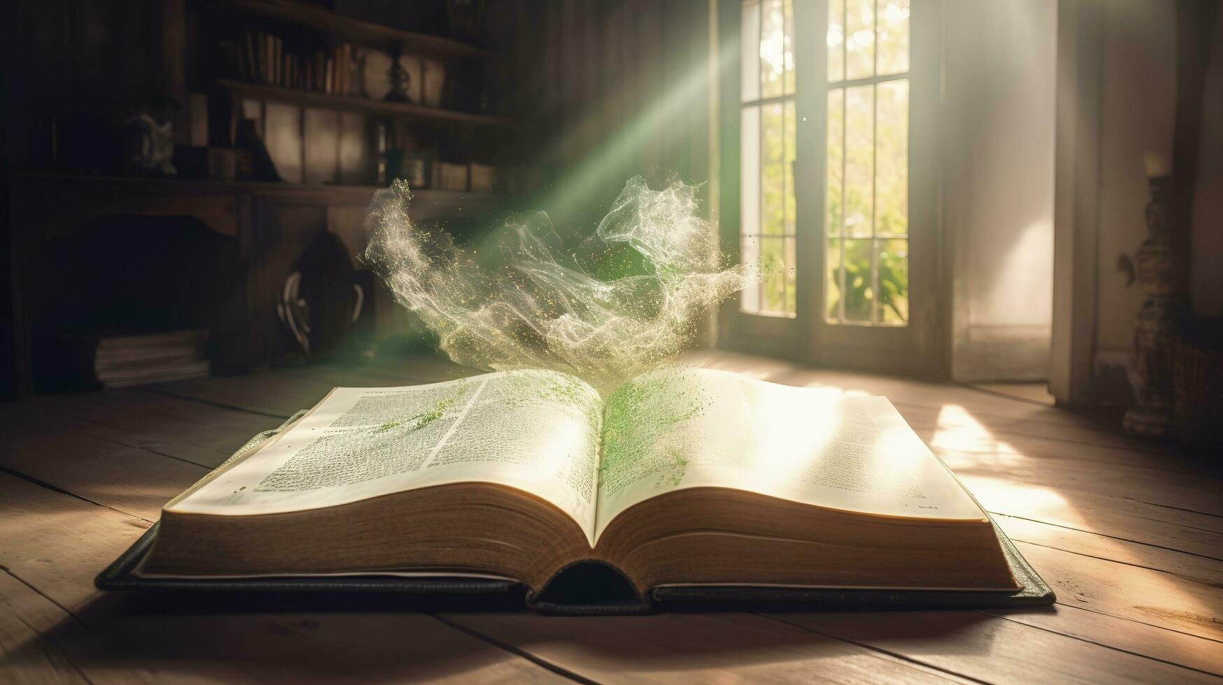 Open Book , generate ai photo