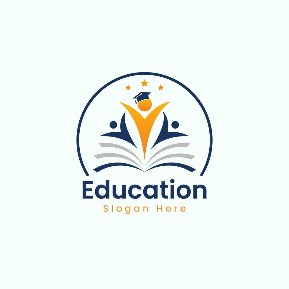 Education abstract logo concept vector template design