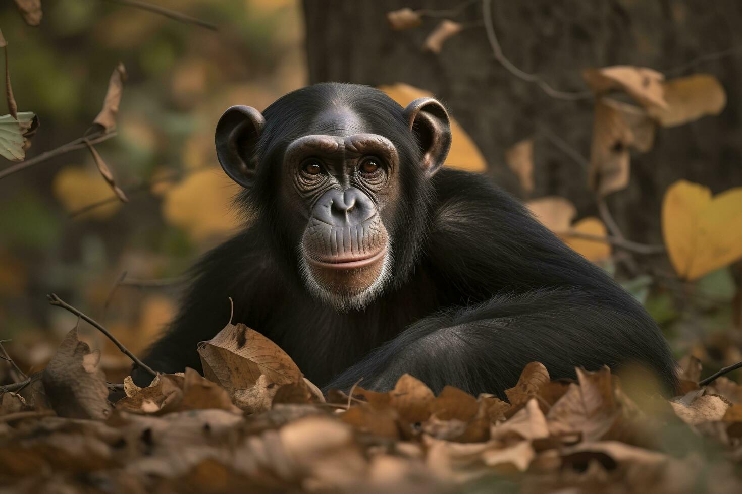 Open book with animal cartoon playing in the park  under a big tree, generate ai photo