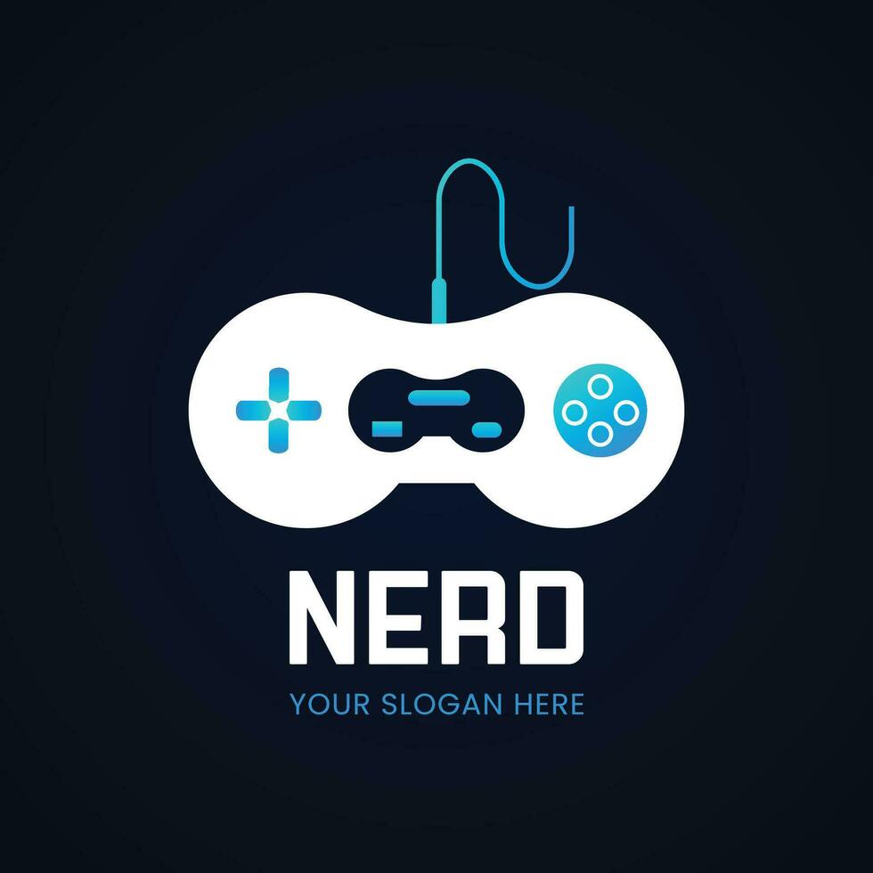 Nerd logo design vector template