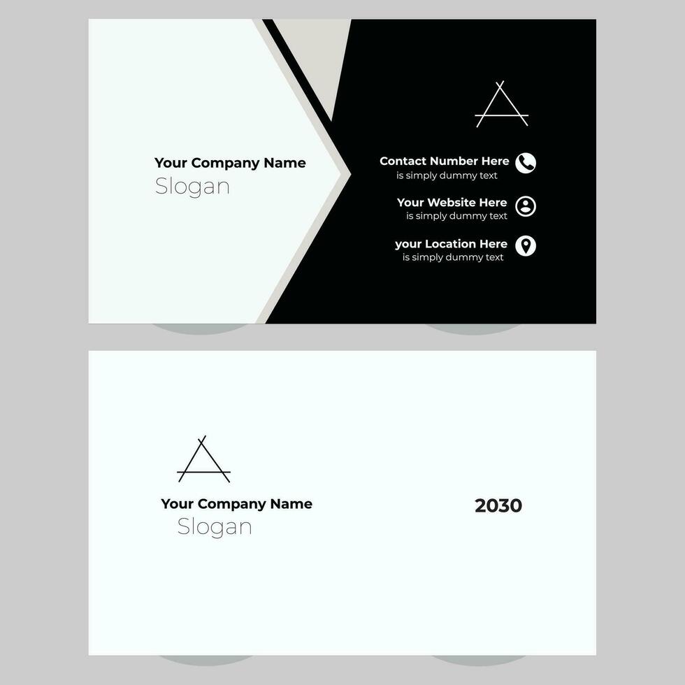 creative business card template design vector