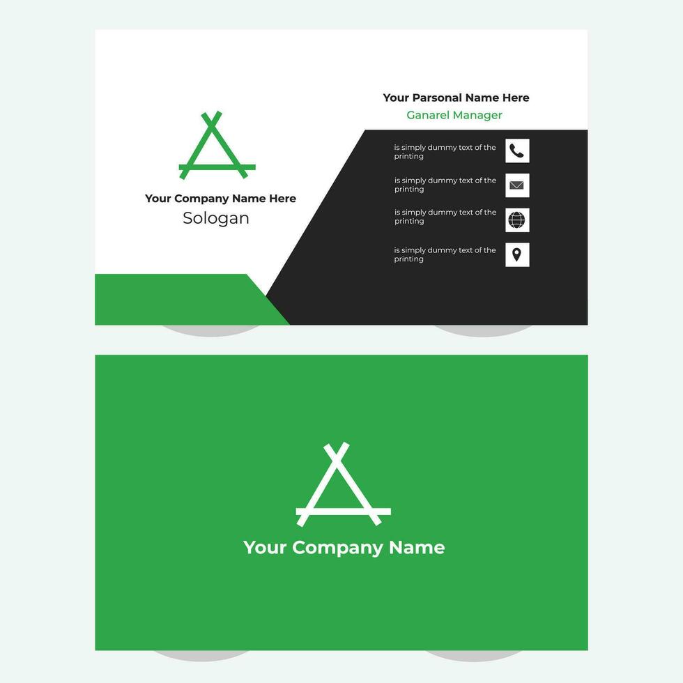 creative business card template design vector