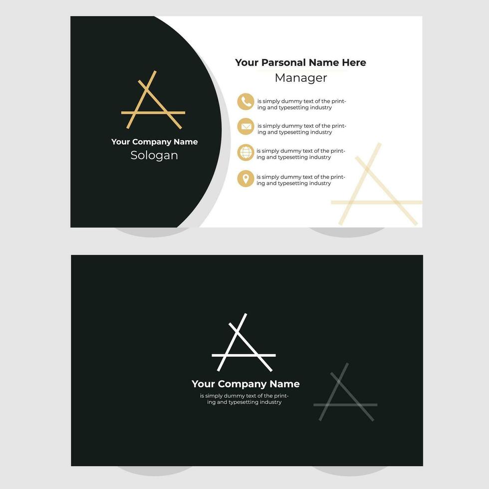 creative business card template design vector