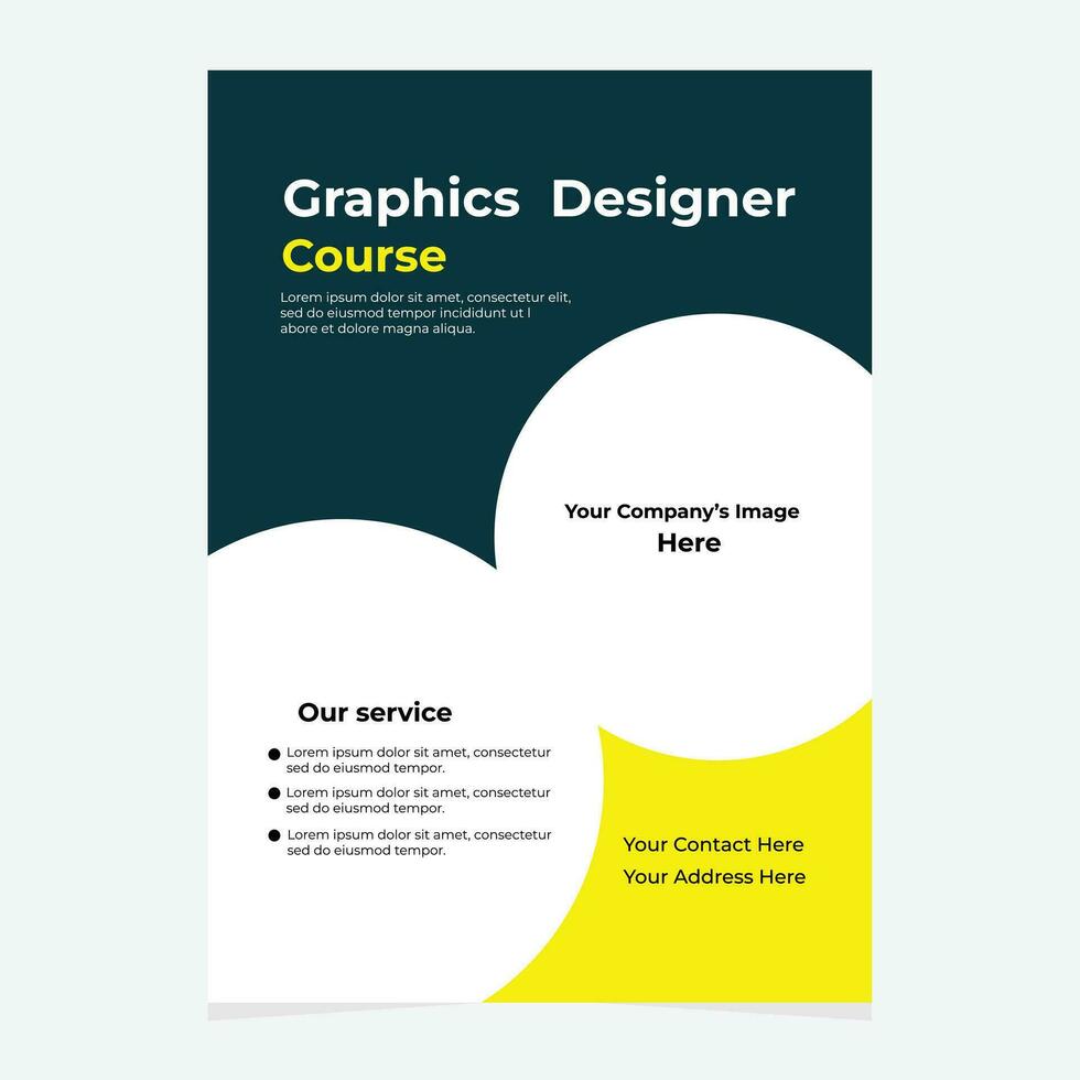 Creative flyer Template vector
