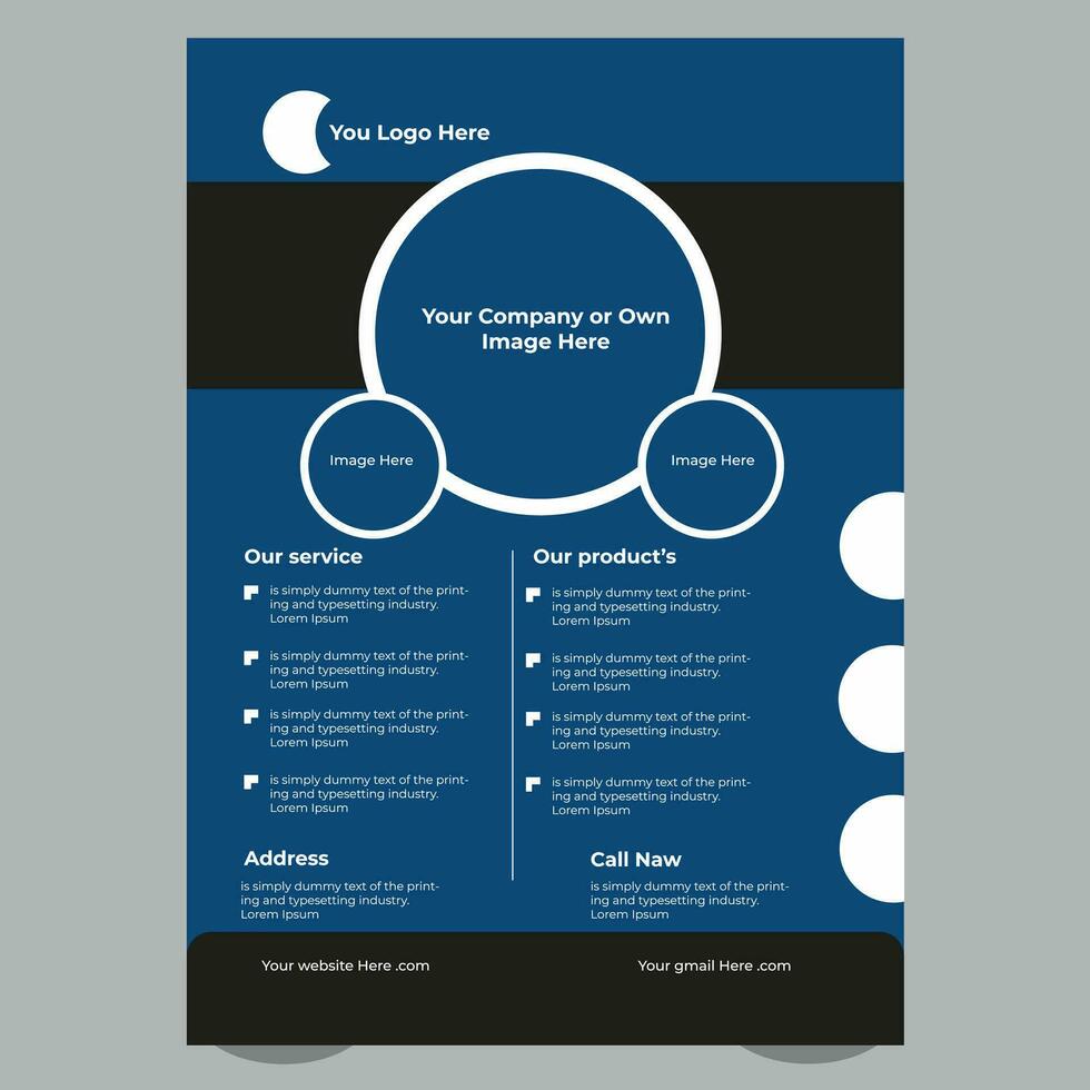 Creative flyer Template vector