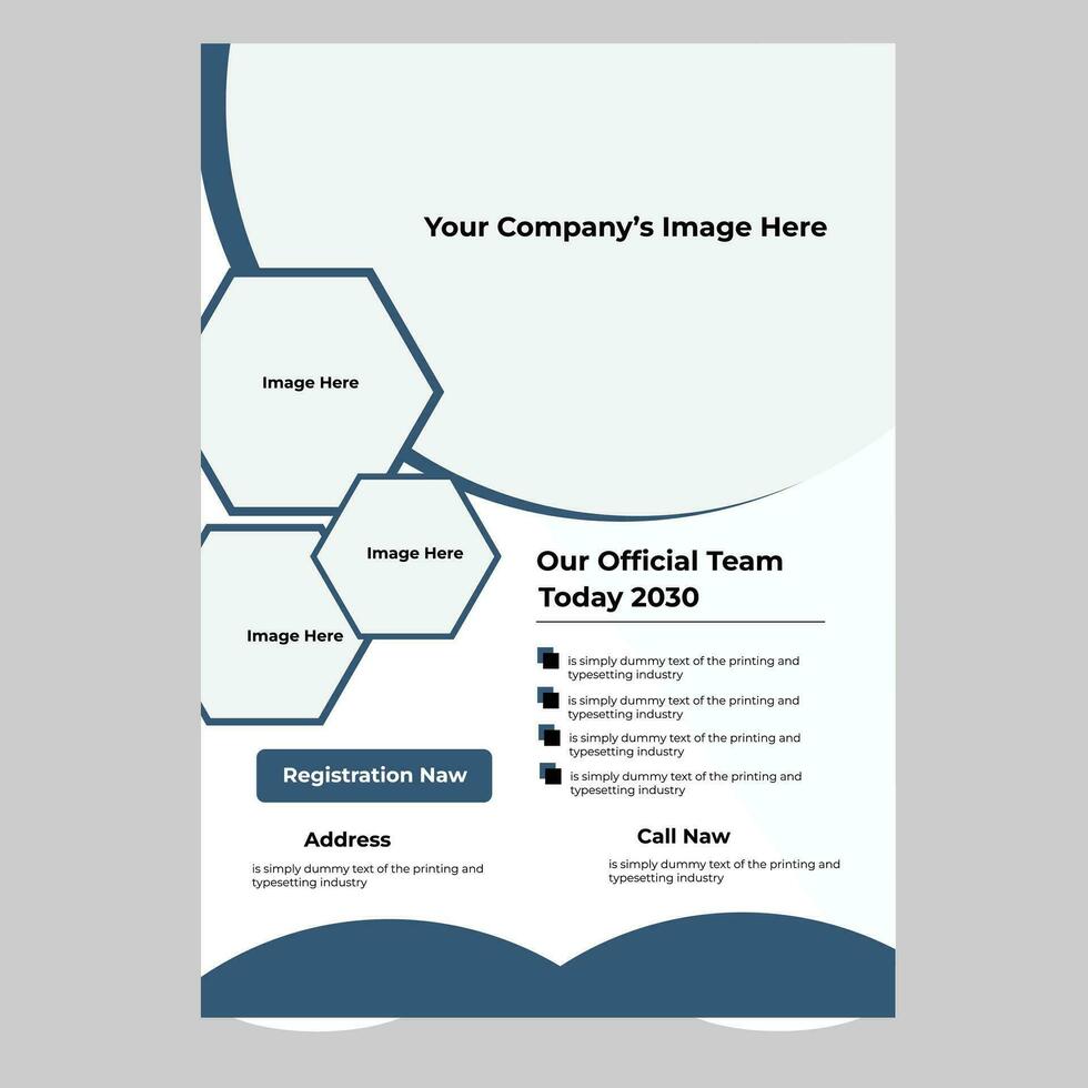 Creative flyer Template vector