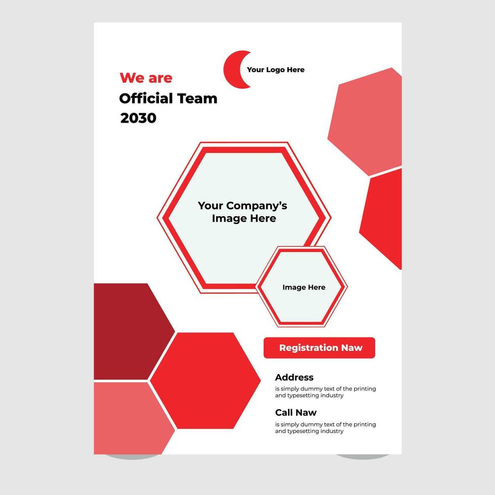 Creative flyer Template vector
