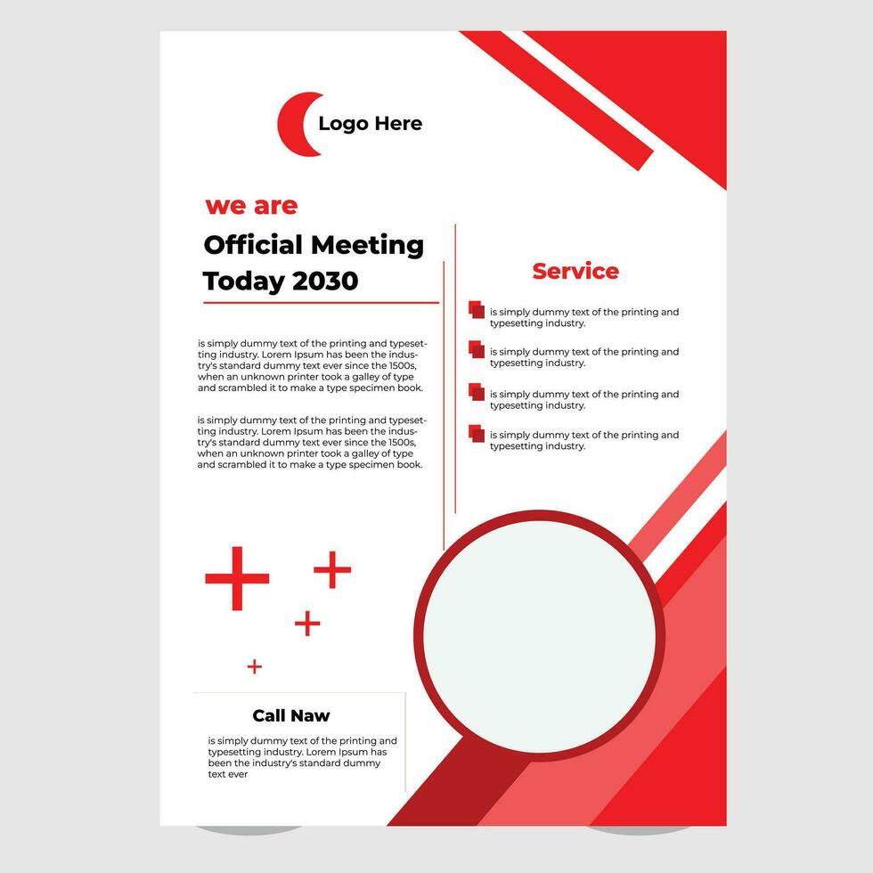 business creative corporate flyer design. vector