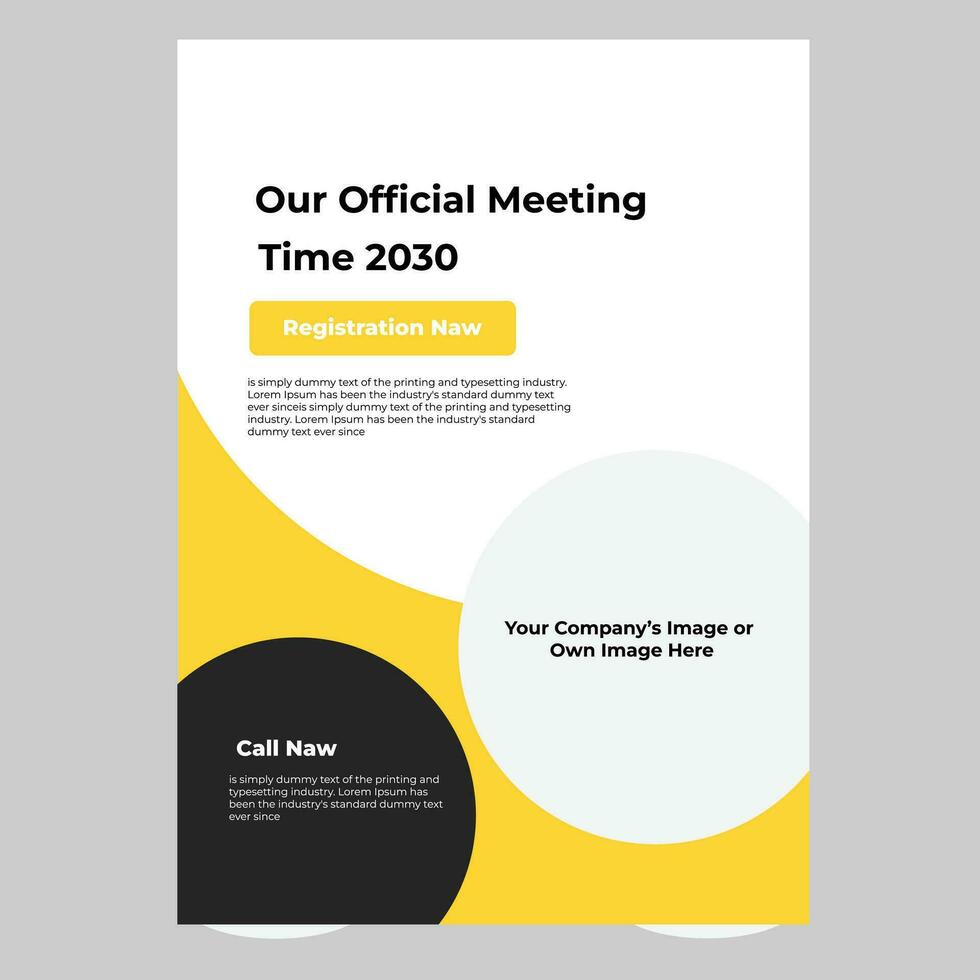 business creative corporate flyer design. vector