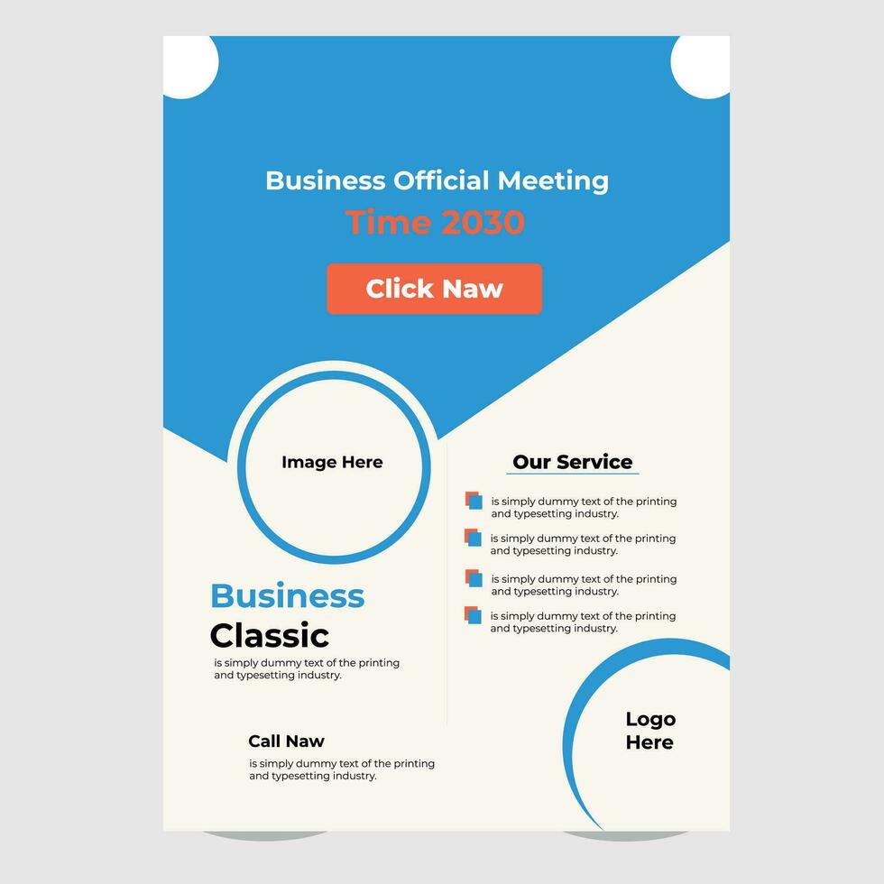 Creative flyer Template vector