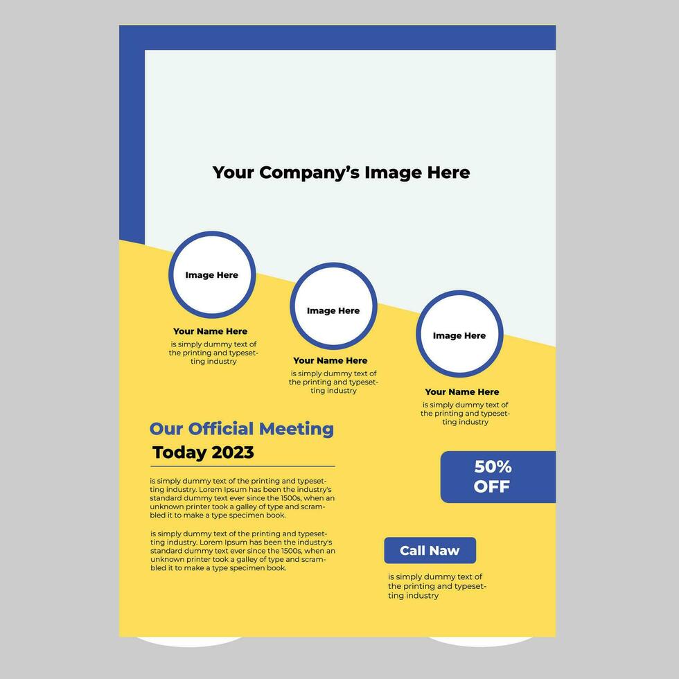 business creative corporate flyer design. vector