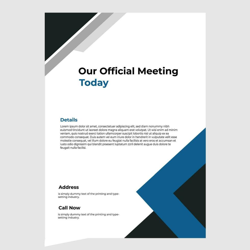 Creative flyer Template vector