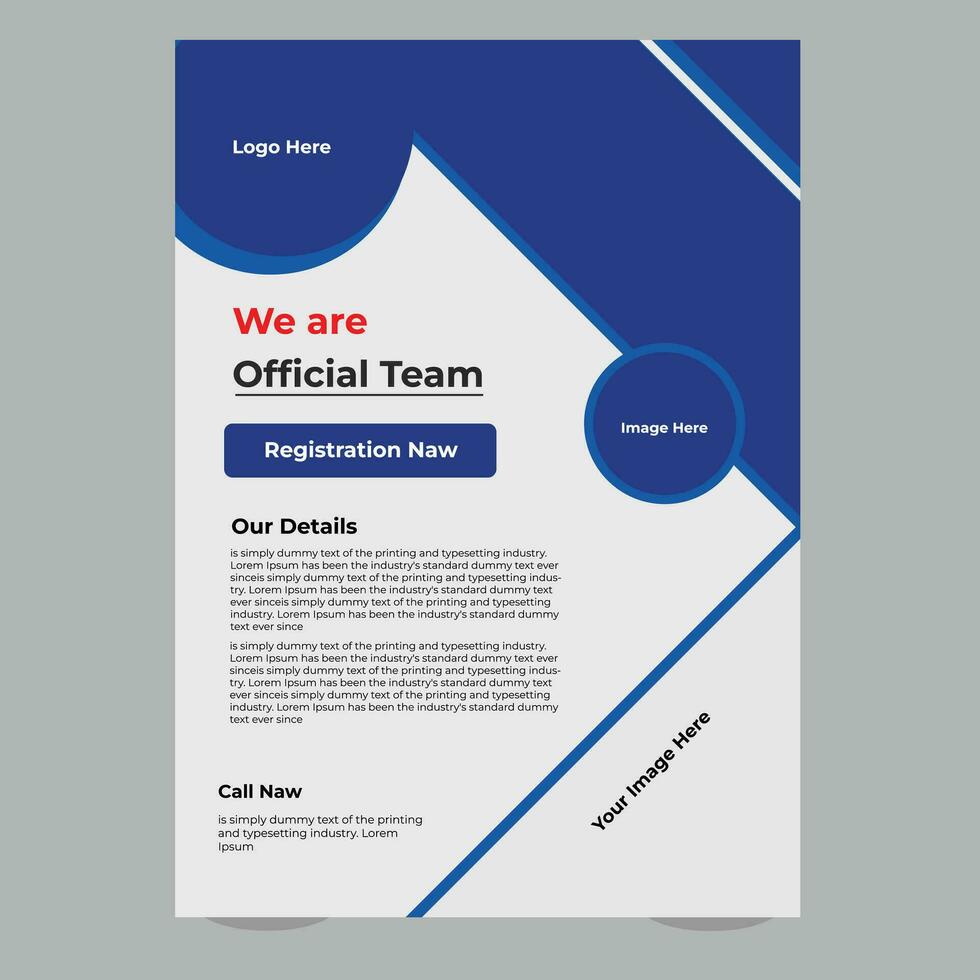 Creative flyer Template vector